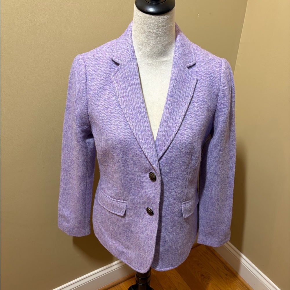 NWT Talbots Lavender Wool Blend Blazer Size 6P